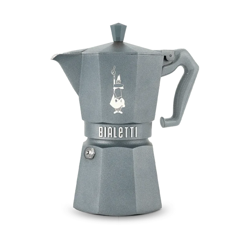 Bialetti Moka Exclusive 6 Tazze Induzione Grigio