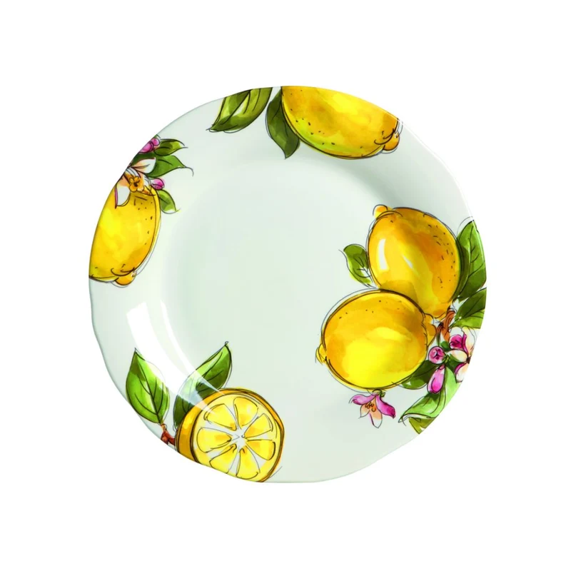 Love Tiffani Vassoio Tondo Lemon D39 cm in Ceramica