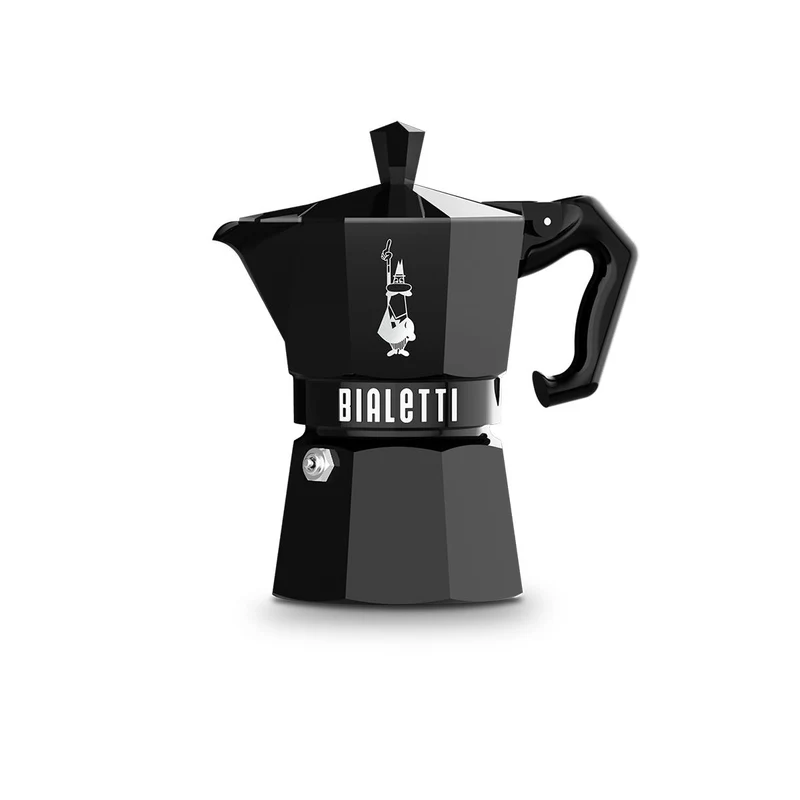 Bialetti Moka Exclusive 6 Tazze Nero