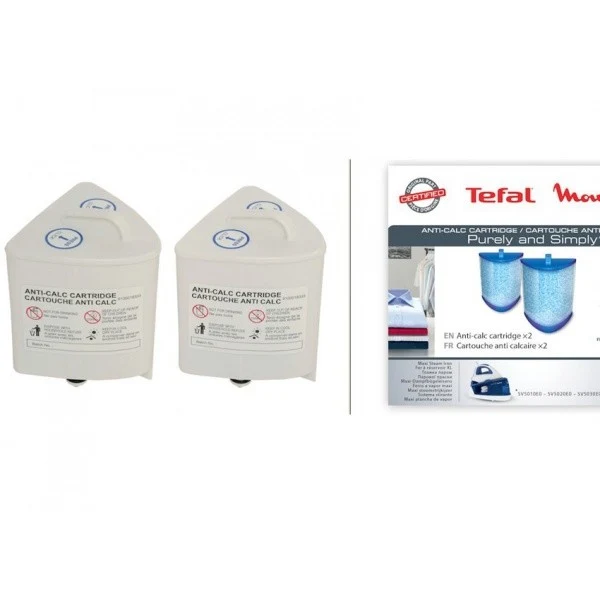 Tefal 2x cartuccia filtro acqua ferro Purely Simply SV5005 SV5020 SV5022 SV5030