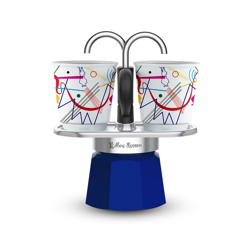 Bialetti Moka Mini Express Kandinsky 2 Tazze
