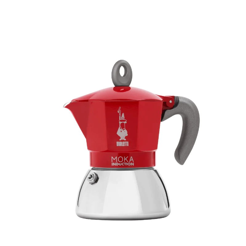 Bialetti Moka Induzione 4 Tazze Rossa
