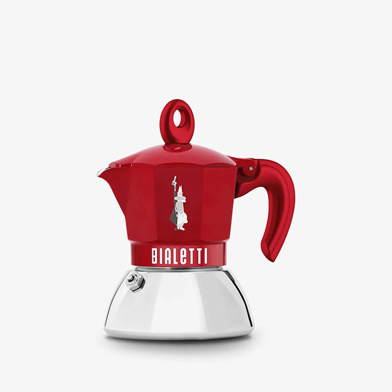 Bialetti Moka Exclusive 4 Tazze Induzione Rosso