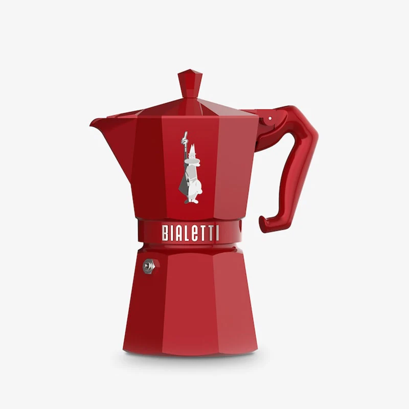 Bialetti Moka Exclusive 6 Tazze Rosso