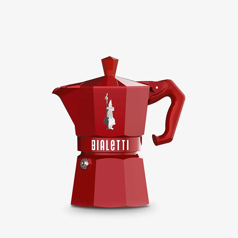 Bialetti Moka Exclusive 3 Tazze Rosso
