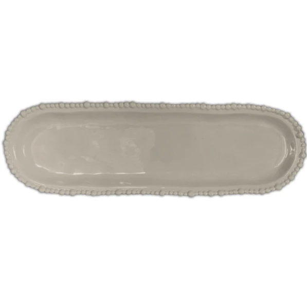 Baci Milano Vassoio Ovale Joke Tortora 44,5x13,5 cm