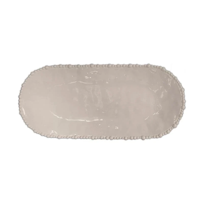 Baci Milano Vassoio Ovale Joke Tortora 53x24 cm