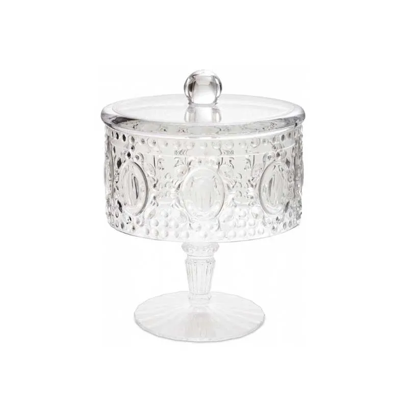 Baci Milano Biscottiera Baroque&Rock Trasparente 23cm