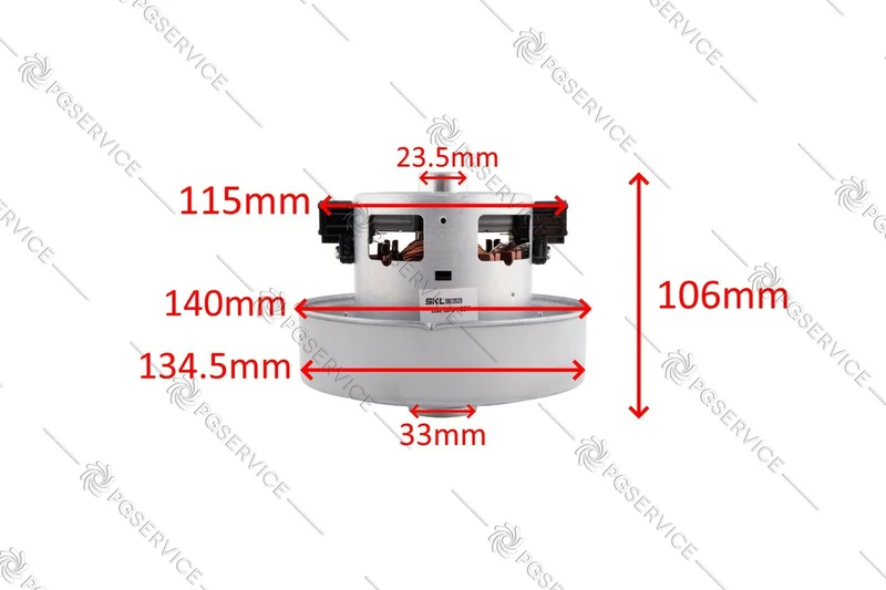SKL motore 230V 1400W aspirapolvere 106mm 140mm Samsung Rowenta Bosch Polti