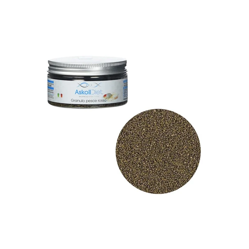 Askoll Diet Granulo Pesce Rosso - Alimento completo per pesci ornamentali di acqua fredda Formato: 100 ml