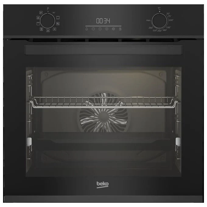 Beko BBIM13300CDXE Serie B300 Forno da incasso elettrico 72 L Classe A+ Cottura ventilata Pulizia a vapore (59.5x59.4x56.7 cm) colore Nero