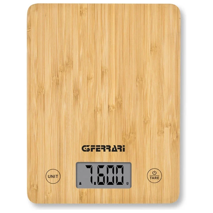 G3 Ferrari Bilancia da Cucina Elettronica Bamboo 10 kg